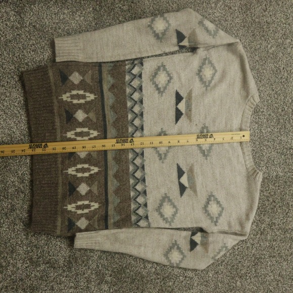 American Eagle sweater‎ womens XS Aztec Knit  Wool pullover Tribe cowgirl horse - Picture 6 of 8